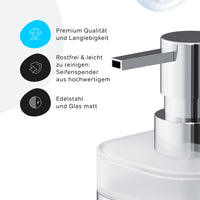 A8F36900 Seifenspender Func Flüssigseifenspender aus Glas mit Wandhalterung ampm-store.de
