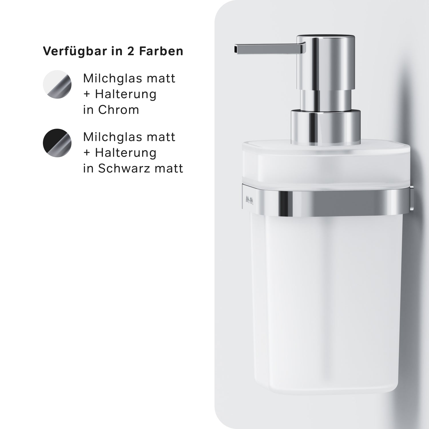 A8F36900 Seifenspender Func Flüssigseifenspender aus Glas mit Wandhalterung ampm-store.de