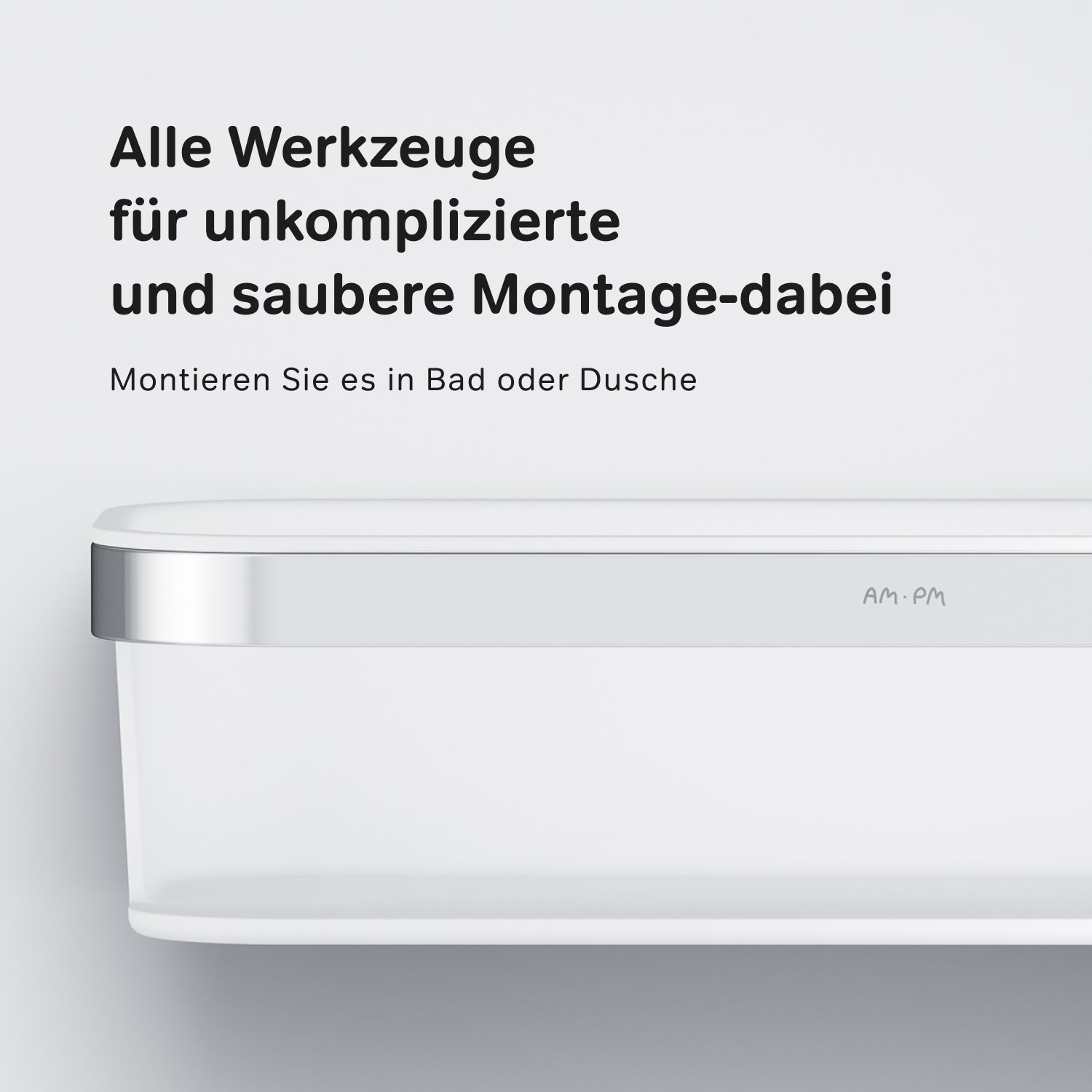 A8F53100 Duschkorb mit Wandhalterung Func Duschablage ampm-store.de