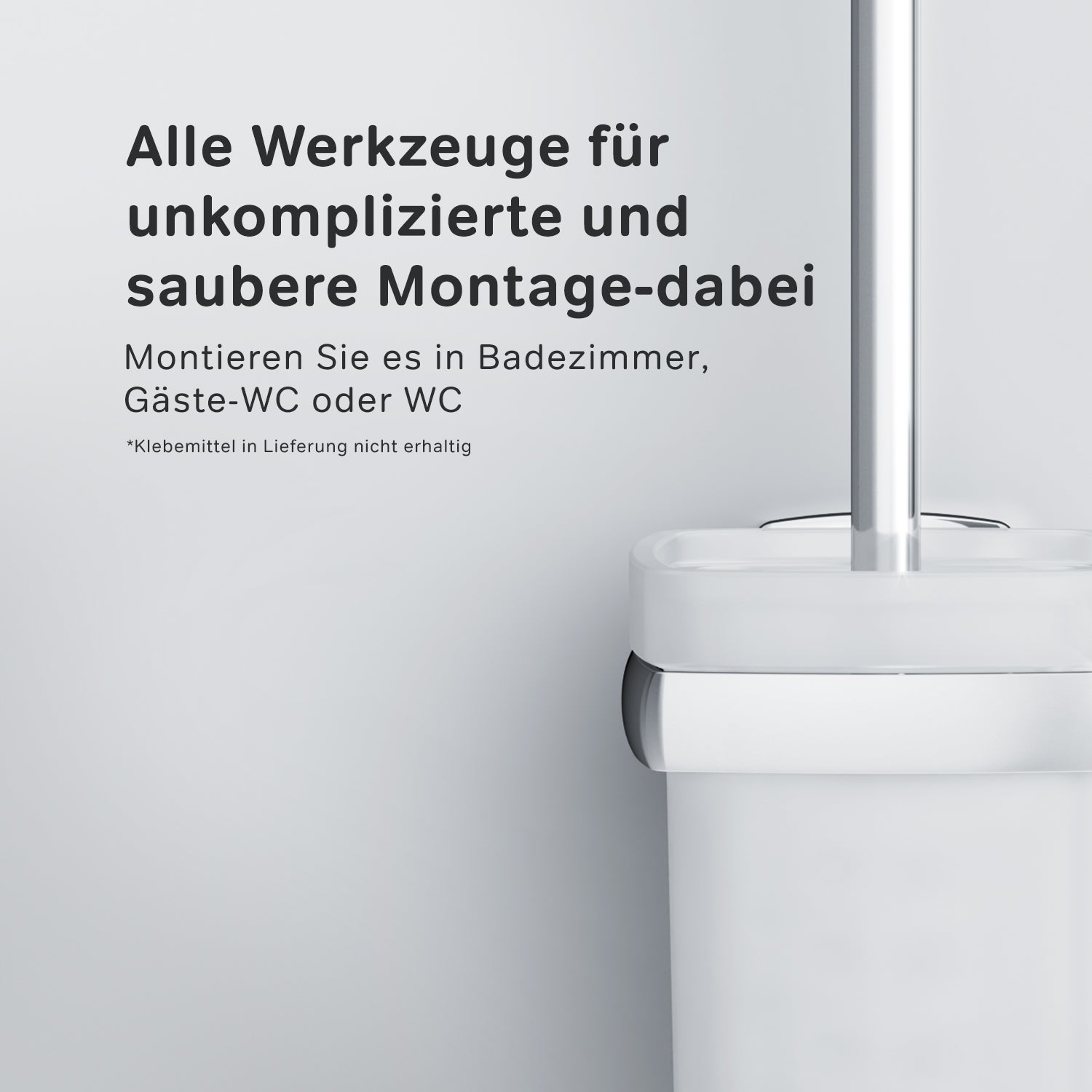 AGA33400 Toilettenbürste Gem WC-Bürstenhalter, universell ampm-store.de