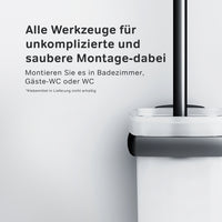 AGA33422 Toilettenbürste Gem WC-Bürstenhalter, universell, Schwarz ampm-store.de