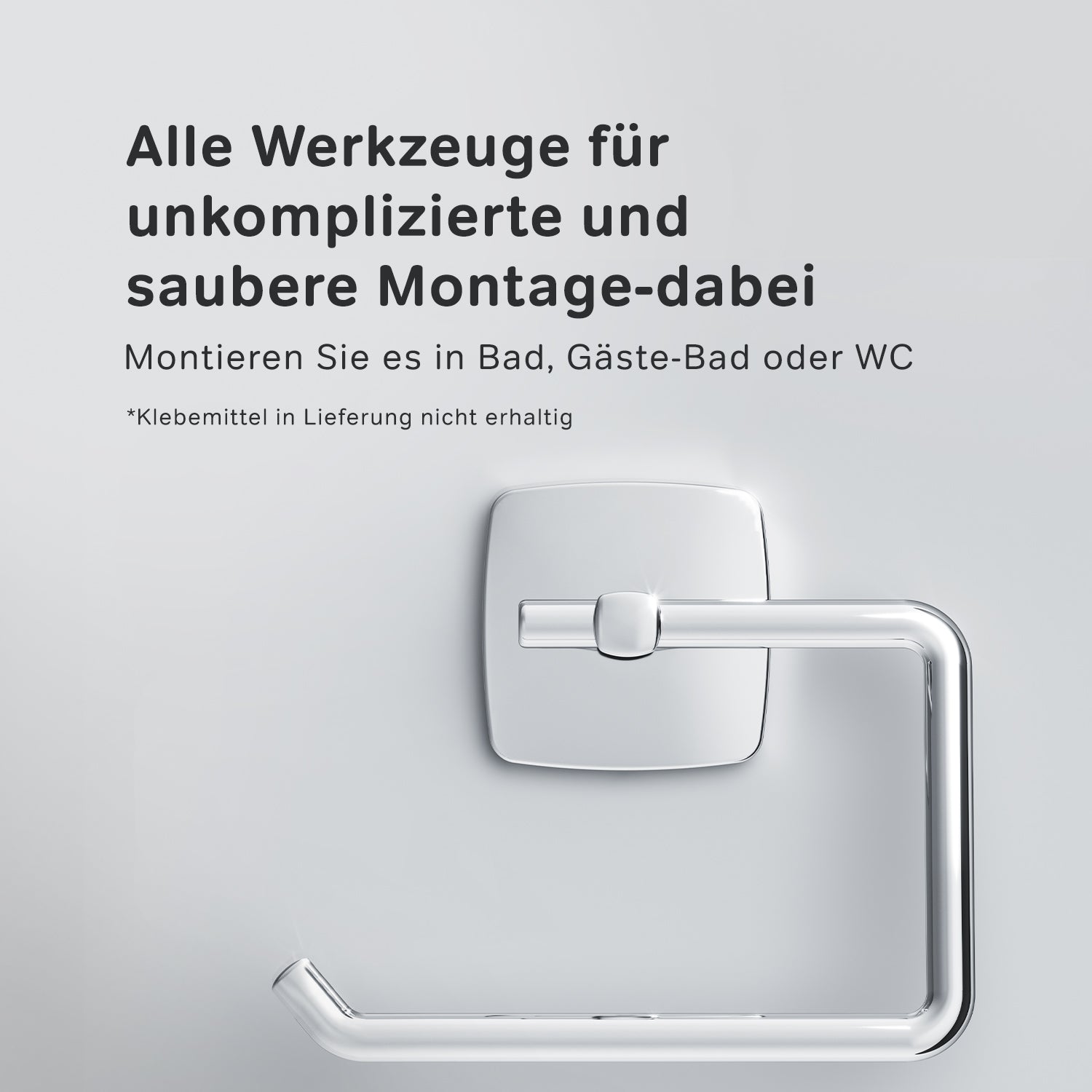 AGA34100 Toilettenpapierhalter Gem Klorollenhalter ohne Deckel ampm-store.de