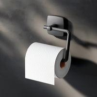 AGA34122 Toilettenpapierhalter Gem Klorollenhalter ohne Deckel, Schwarz ampm-store.de