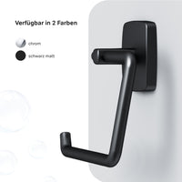 AGA34122 Toilettenpapierhalter Gem Klorollenhalter ohne Deckel, Schwarz ampm-store.de