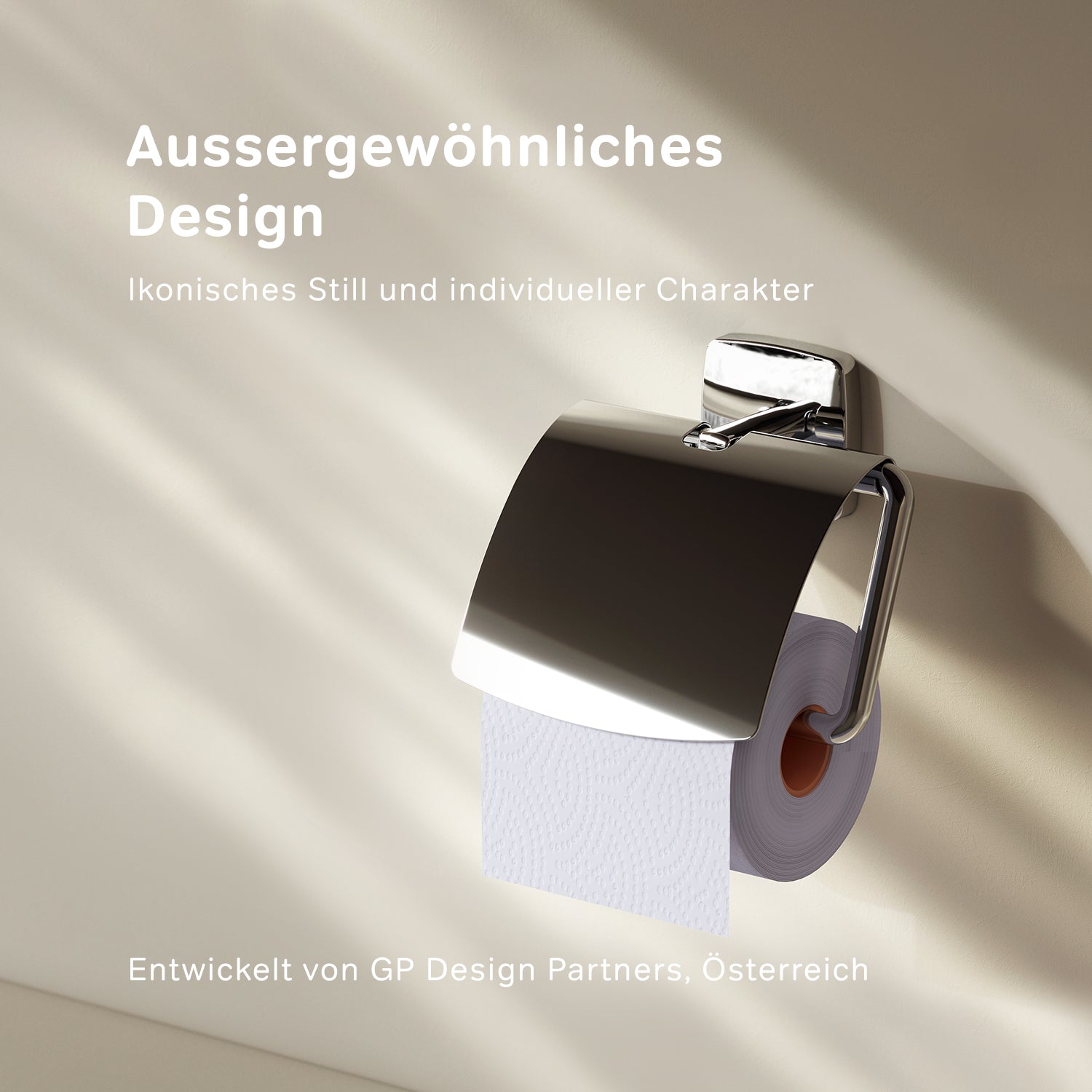 AGA341400 Toilettenpapierhalter Gem Klorollenhalter mit Deckel ampm-store.de