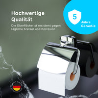 AGA341400 Toilettenpapierhalter Gem Klorollenhalter mit Deckel ampm-store.de