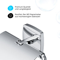 AGA341400 Toilettenpapierhalter Gem Klorollenhalter mit Deckel ampm-store.de