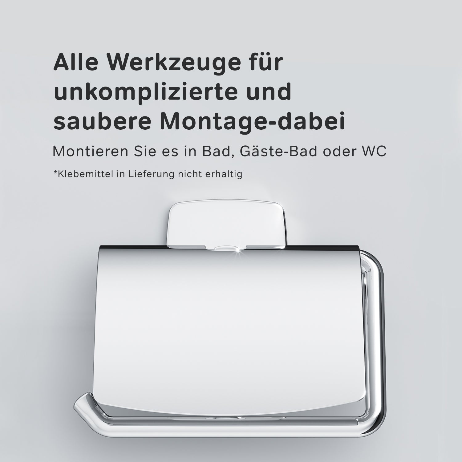 AGA341400 Toilettenpapierhalter Gem Klorollenhalter mit Deckel ampm-store.de