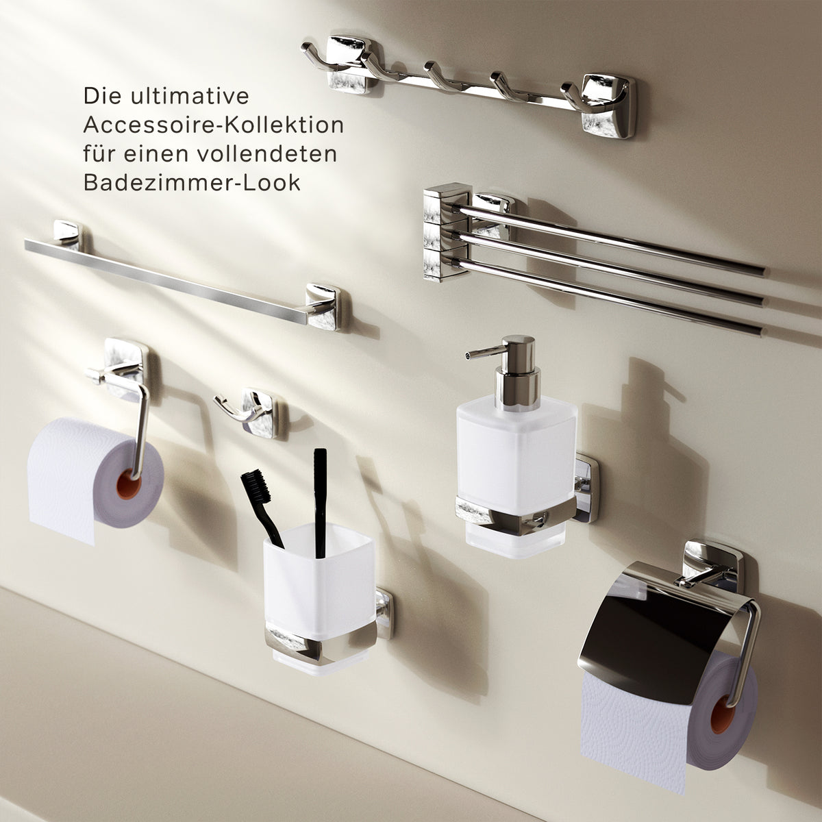 AGA34200 Seifenschale aus Glas mit Wandhalterung Gem Seifenhalter ampm-store.de