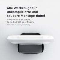AGA34222 Seifenschale aus Glas mit Wandhalterung Gem Seifenhalter, Schwarz ampm-store.de
