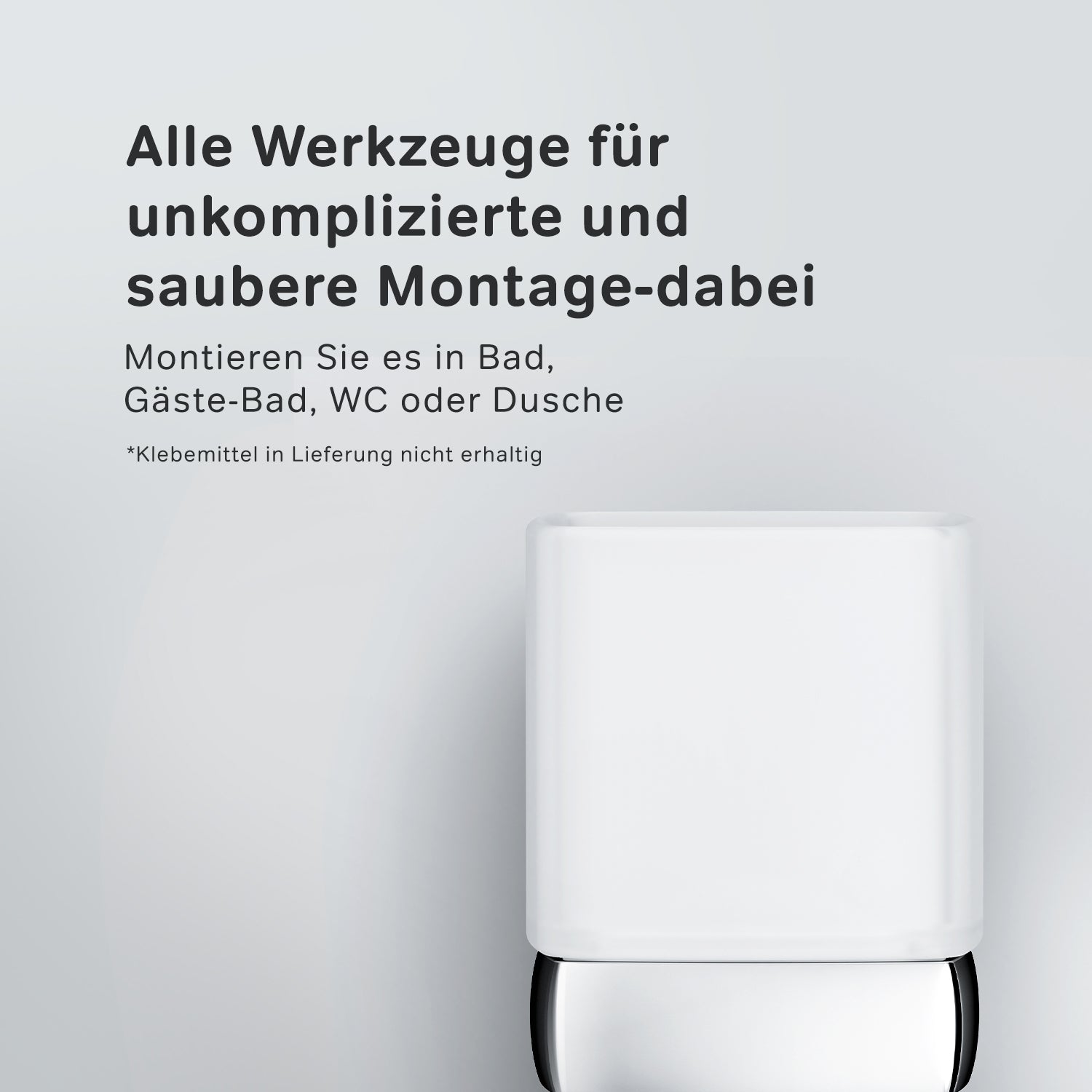 AGA34300 Zahnbürstenhalter Gem Zahnputzbecher mit Wandhalterung ampm-store.de