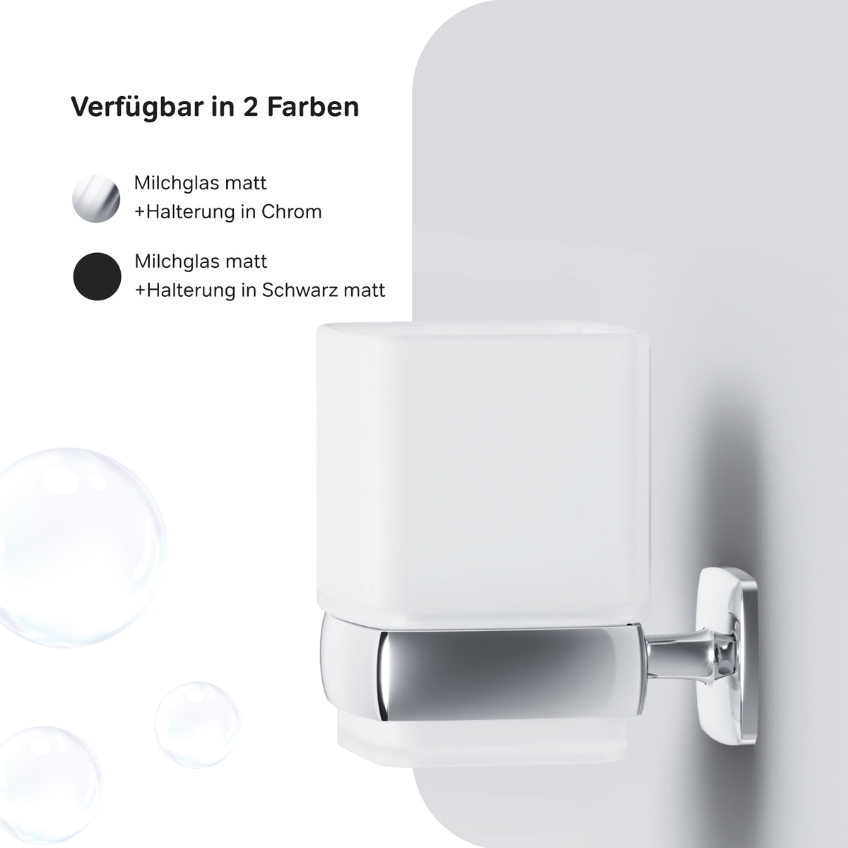 AGA34300 Zahnbürstenhalter Gem Zahnputzbecher mit Wandhalterung ampm-store.de