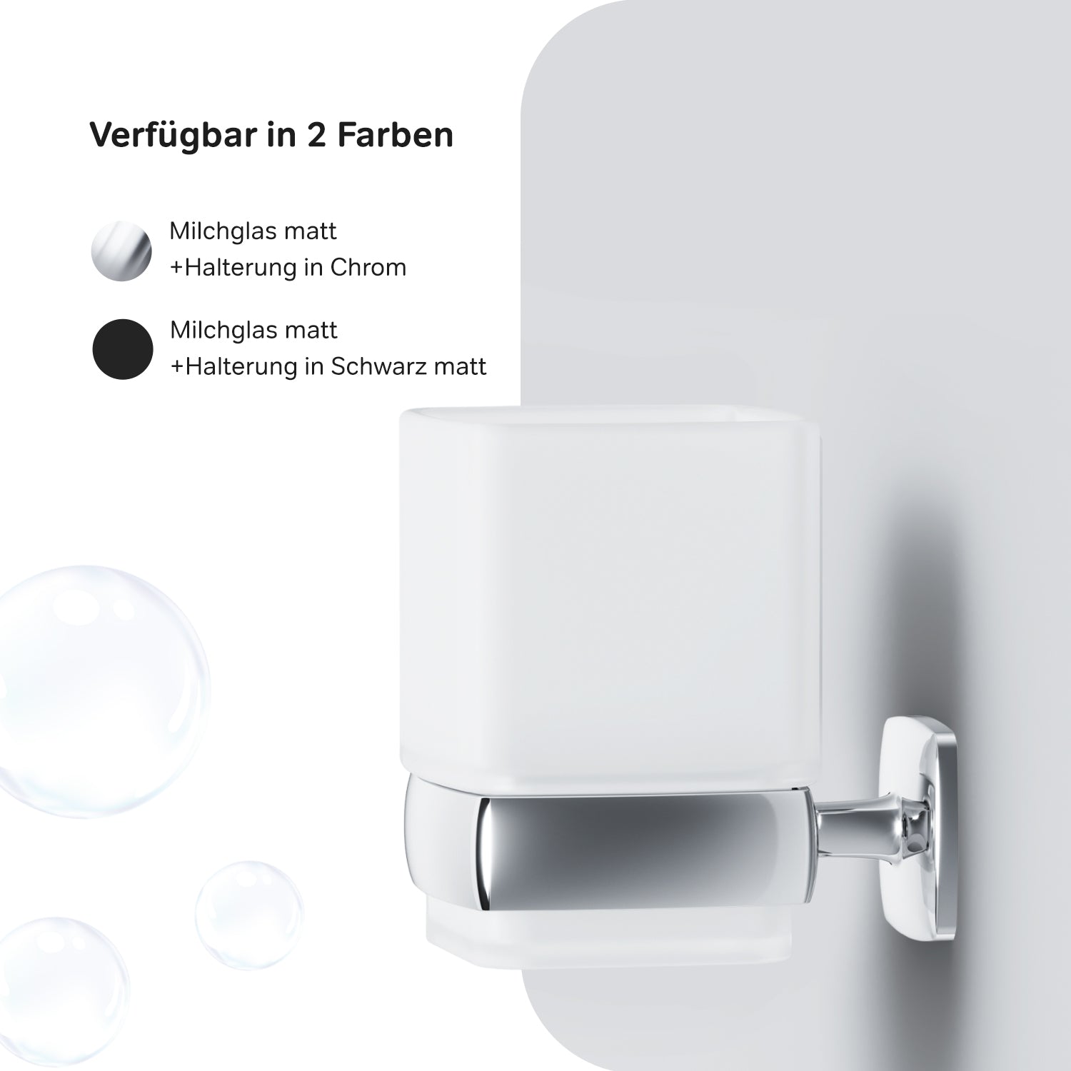 AGA34300 Zahnbürstenhalter Gem Zahnputzbecher mit Wandhalterung ampm-store.de