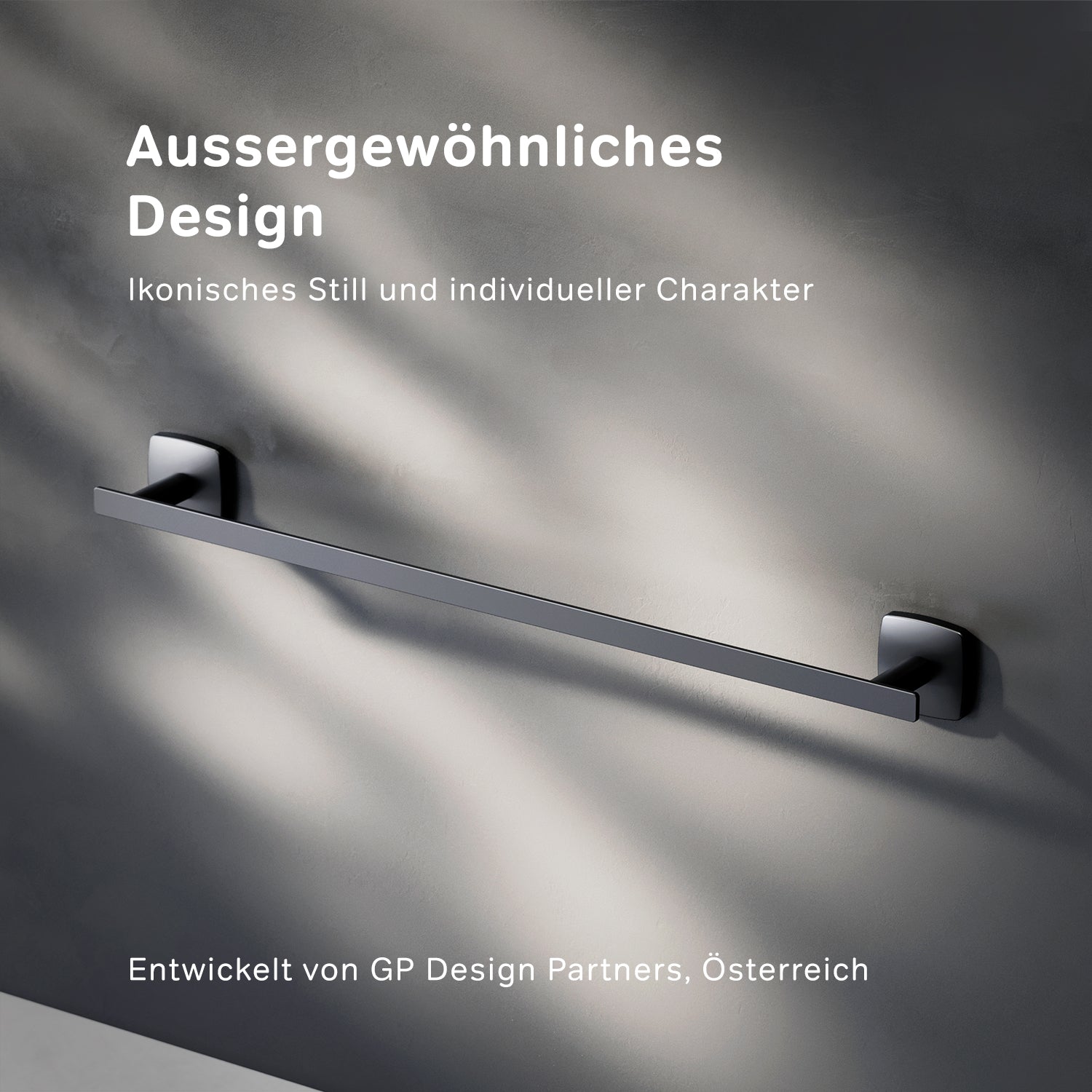 AGA346422 Handtuchhalter Gem Handtuchstange, Schwarz ampm-store.de