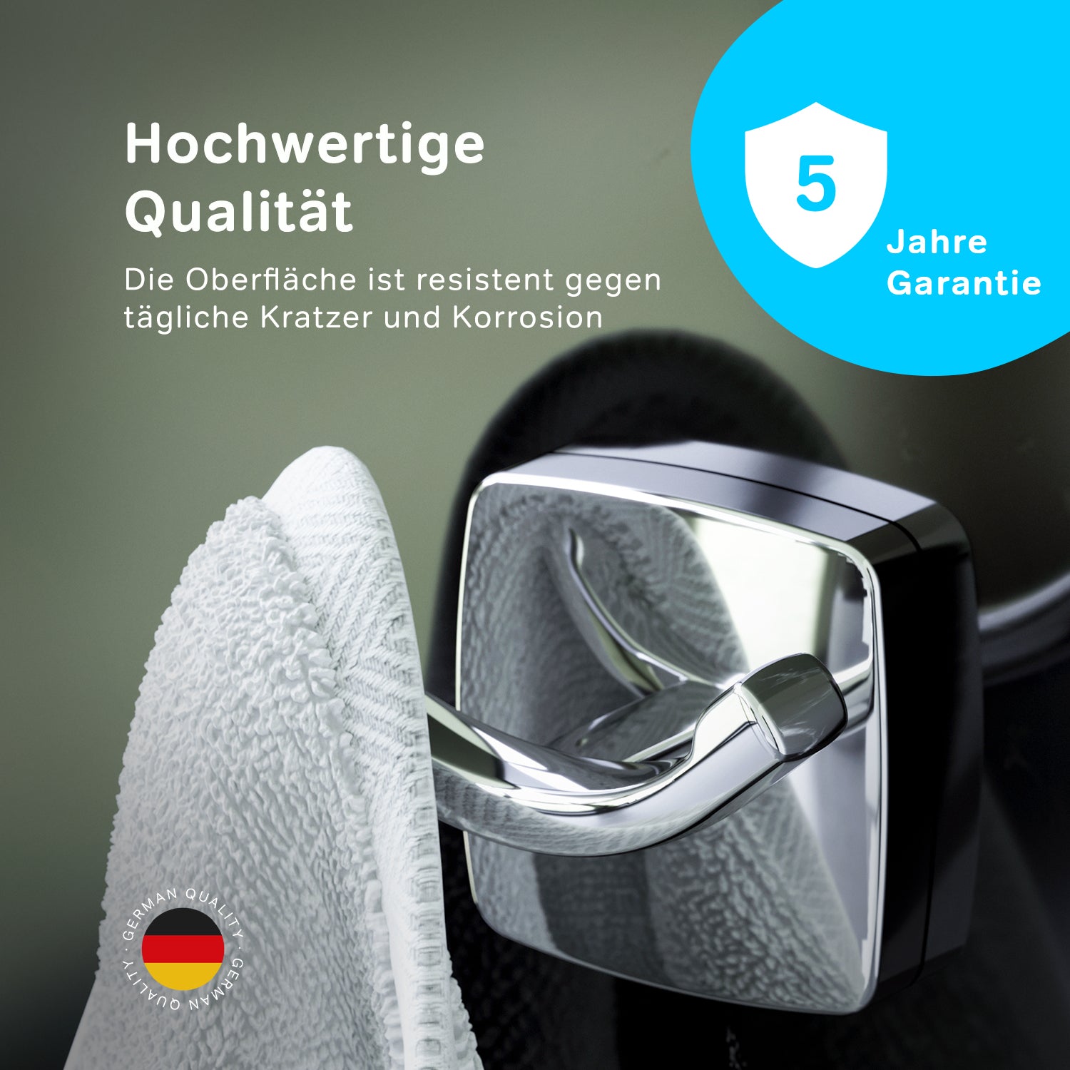 AGA35600 Handtuchhaken Gem Doppelhaken für Handtücher Wandhaken ampm-store.de