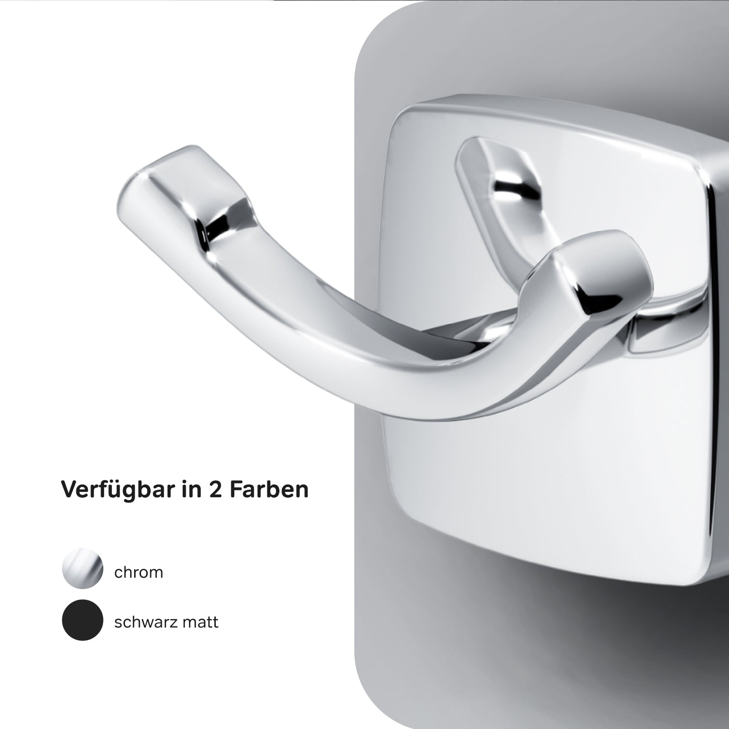 AGA35600 Handtuchhaken Gem Doppelhaken für Handtücher Wandhaken ampm-store.de