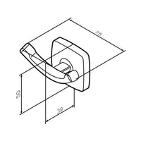AGA35600 Handtuchhaken Gem Doppelhaken für Handtücher Wandhaken ampm-store.de