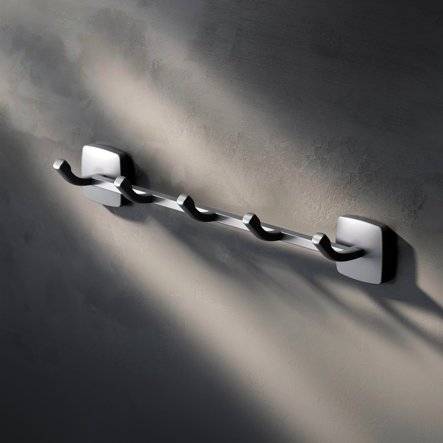 AGA35922 Handtuchhaken Gem Handtuchhaken-Set Wandhaken, Schwarz ampm-store.de