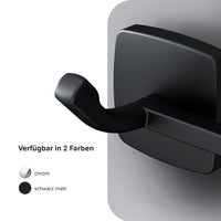 AGA35922 Handtuchhaken Gem Handtuchhaken-Set Wandhaken, Schwarz ampm-store.de