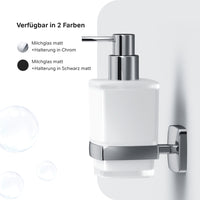 AGA36900 Seifenspender Gem Flüssigseifenspender aus Glas mit Wandhalterung ampm-store.de