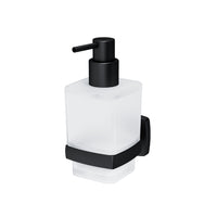 AGA36922 Seifenspender Gem Flüssigseifenspender aus Glas mit Wandhalterung, Schwarz ampm-store.de