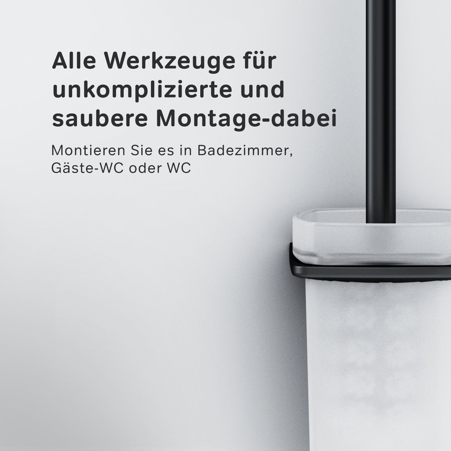 AIB33422 Toilettenbürste Inspire V2.0 WC-Bürstenhalter, Schwarz ampm-store.de