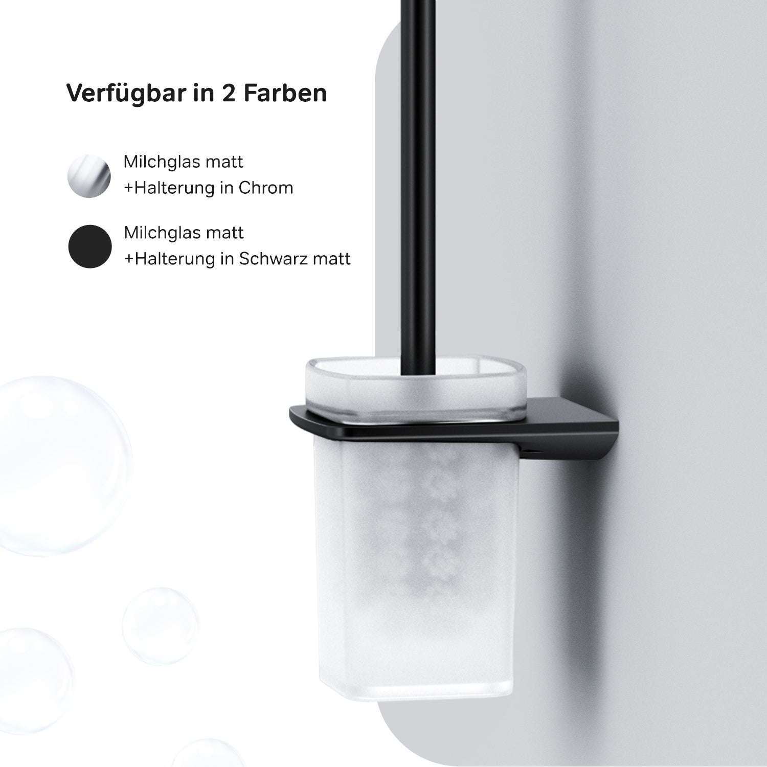 AIB33422 Toilettenbürste Inspire V2.0 WC-Bürstenhalter, Schwarz ampm-store.de
