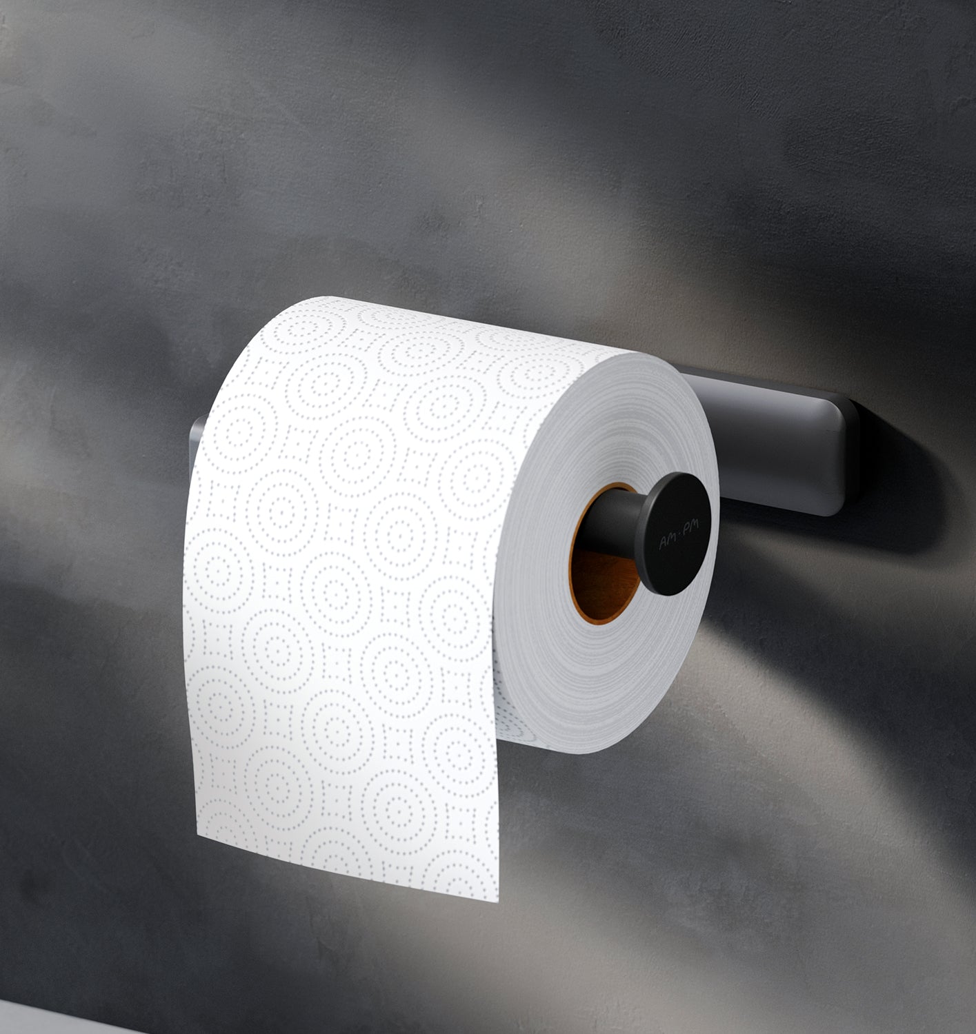 AIB34122 Porte-rouleau de papier toilette Inspire V2. 0 Porte-rouleau de papier toilette sans couvercle, noir