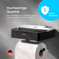 AIB341522 Toilettenpapierhalter Inspire V2.0 Klorollenhalter mit Box, Schwarz ampm-store.de