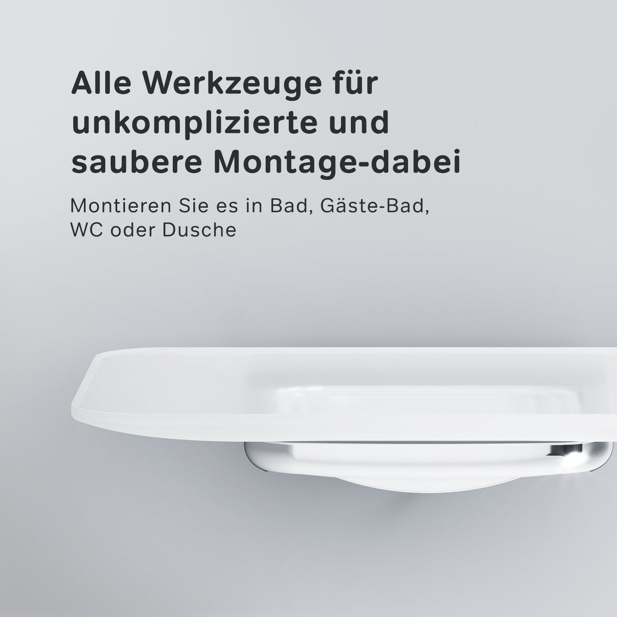 AIB34200 Seifenschale aus Glas mit Wandhalterung Inspire V2.0 Seifenhalter ampm-store.de