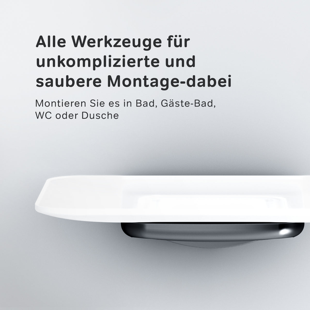 AIB34222 Seifenschale aus Glas mit Wandhalterung Inspire V2.0 Seifenhalter, Schwarz ampm-store.de