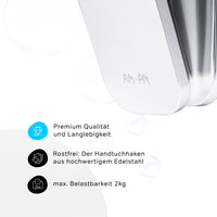 AIB35500 Handtuchhaken Inspire V2.0 Haken für Handtücher Wandhaken ampm-store.de