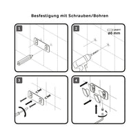 AIB35622 Handtuchhaken Inspire V2.0 Doppelhaken für Handtücher Wandhaken, Schwarz ampm-store.de