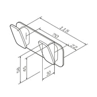 AIB35622 Handtuchhaken Inspire V2.0 Doppelhaken für Handtücher Wandhaken, Schwarz ampm-store.de