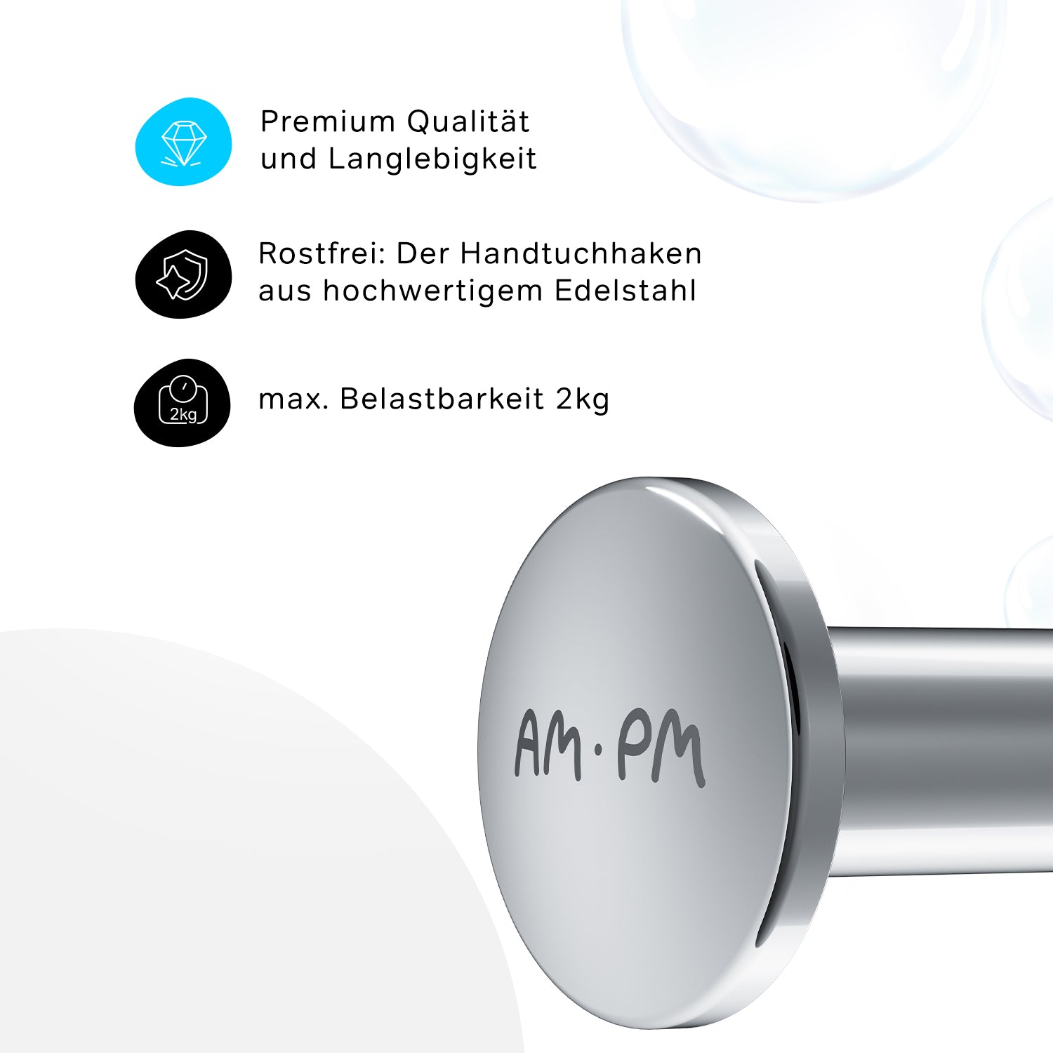AIB35800 Handtuchhaken Inspire V2.0 Haken für Handtücher Kleiderhaken ampm-store.de