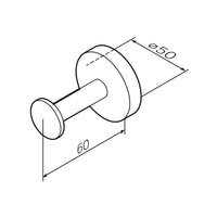 AIB35800 Handtuchhaken Inspire V2.0 Haken für Handtücher Kleiderhaken ampm-store.de