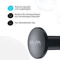 AIB35822 Handtuchhaken Inspire V2.0 Haken für Handtücher Kleiderhaken, Schwarz ampm-store.de