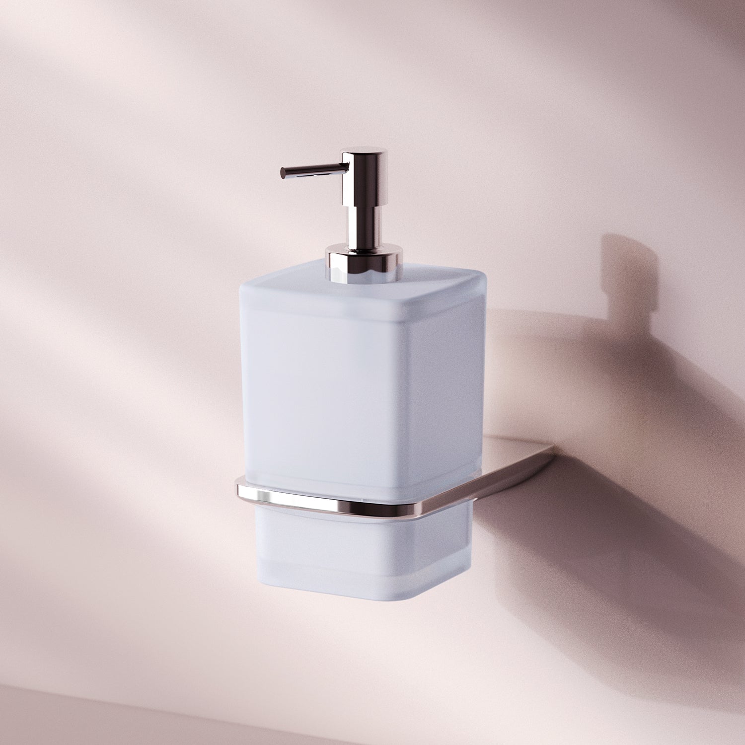 AIB36900 Seifenspender Inspire V2.0 Flüssigseifenspender aus Glas mit Wandhalterung ampm-store.de