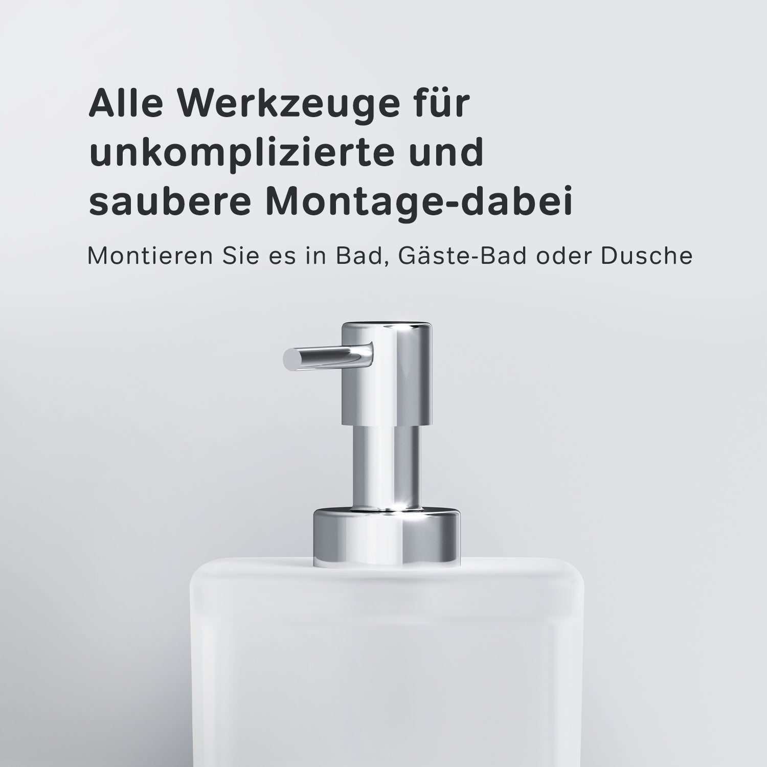 AIB36900 Seifenspender Inspire V2.0 Flüssigseifenspender aus Glas mit Wandhalterung ampm-store.de