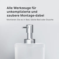 AIB36900 Seifenspender Inspire V2.0 Flüssigseifenspender aus Glas mit Wandhalterung ampm-store.de