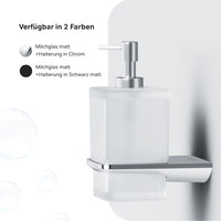 AIB36900 Seifenspender Inspire V2.0 Flüssigseifenspender aus Glas mit Wandhalterung ampm-store.de