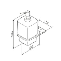 AIB36900 Seifenspender Inspire V2.0 Flüssigseifenspender aus Glas mit Wandhalterung ampm-store.de