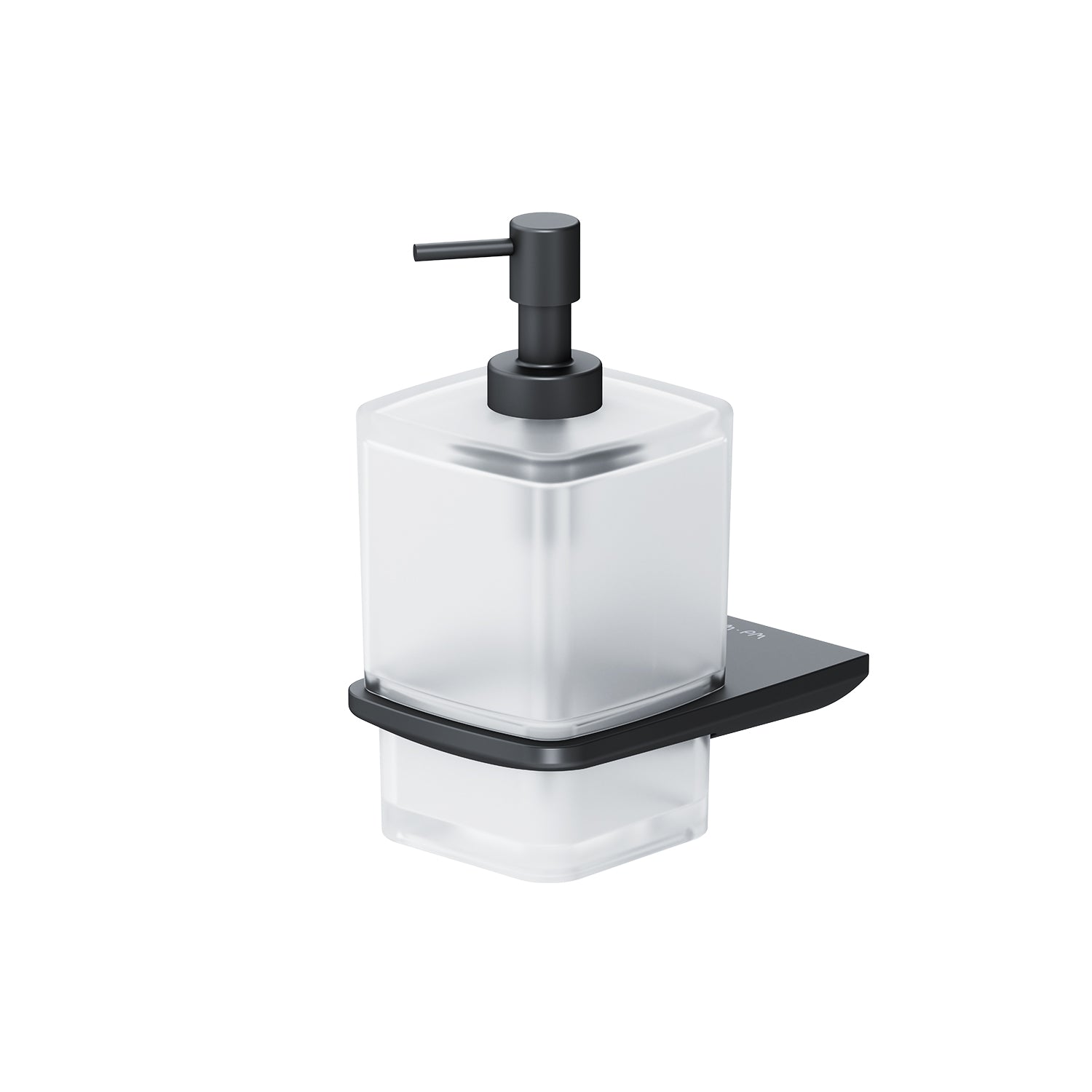 AIB36922 Inspire V2.0 Distributeur de savon liquide en verre avec support mural, noir