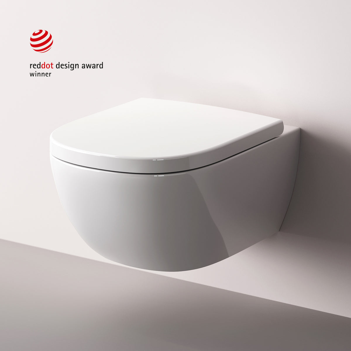 WC suspendu Above AquaSpin sans bride avec abattant–CAB1900PSC