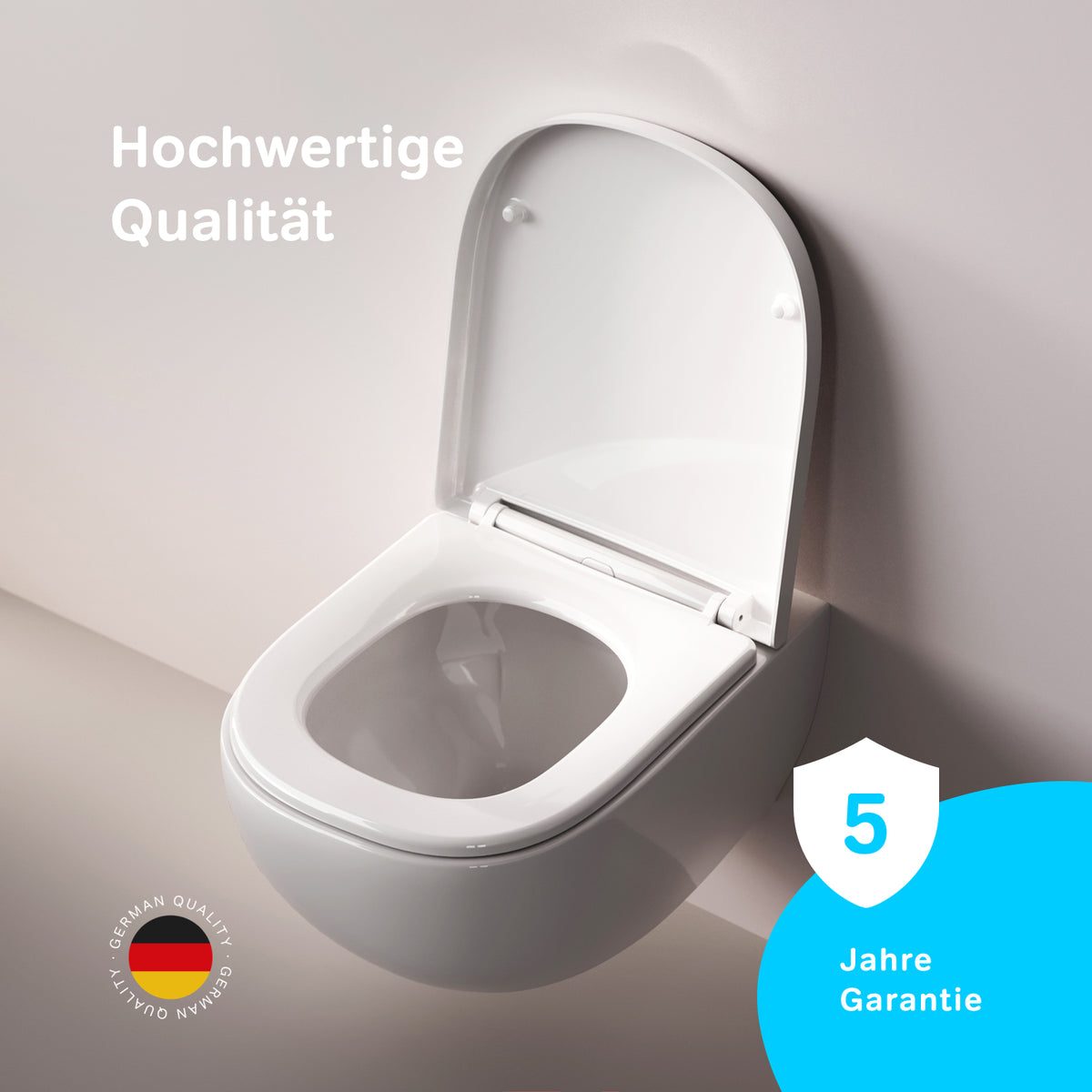 WC suspendu Above AquaSpin sans bride avec abattant–CAB1900PSC
