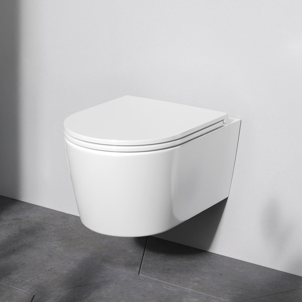 WC suspendu Func FlashClean sans bride avec abattant–CFA1700SC