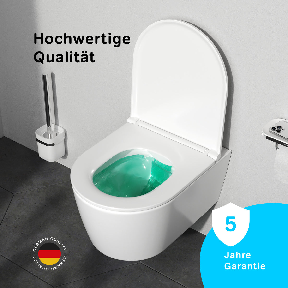 IIS90251.FA1700 Set: Wand-WC + Vorwandelement + Drückerplatte ampm-store.de