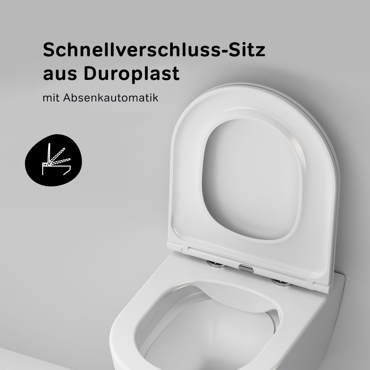 IIS90151.FA1700 Set: Wand-WC + Vorwandelement + Drückerplatte ampm-store.de