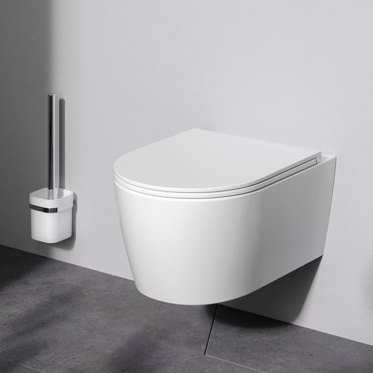 WC suspendu Func AquaSpin sans bride avec abattant–CFA1902PSC