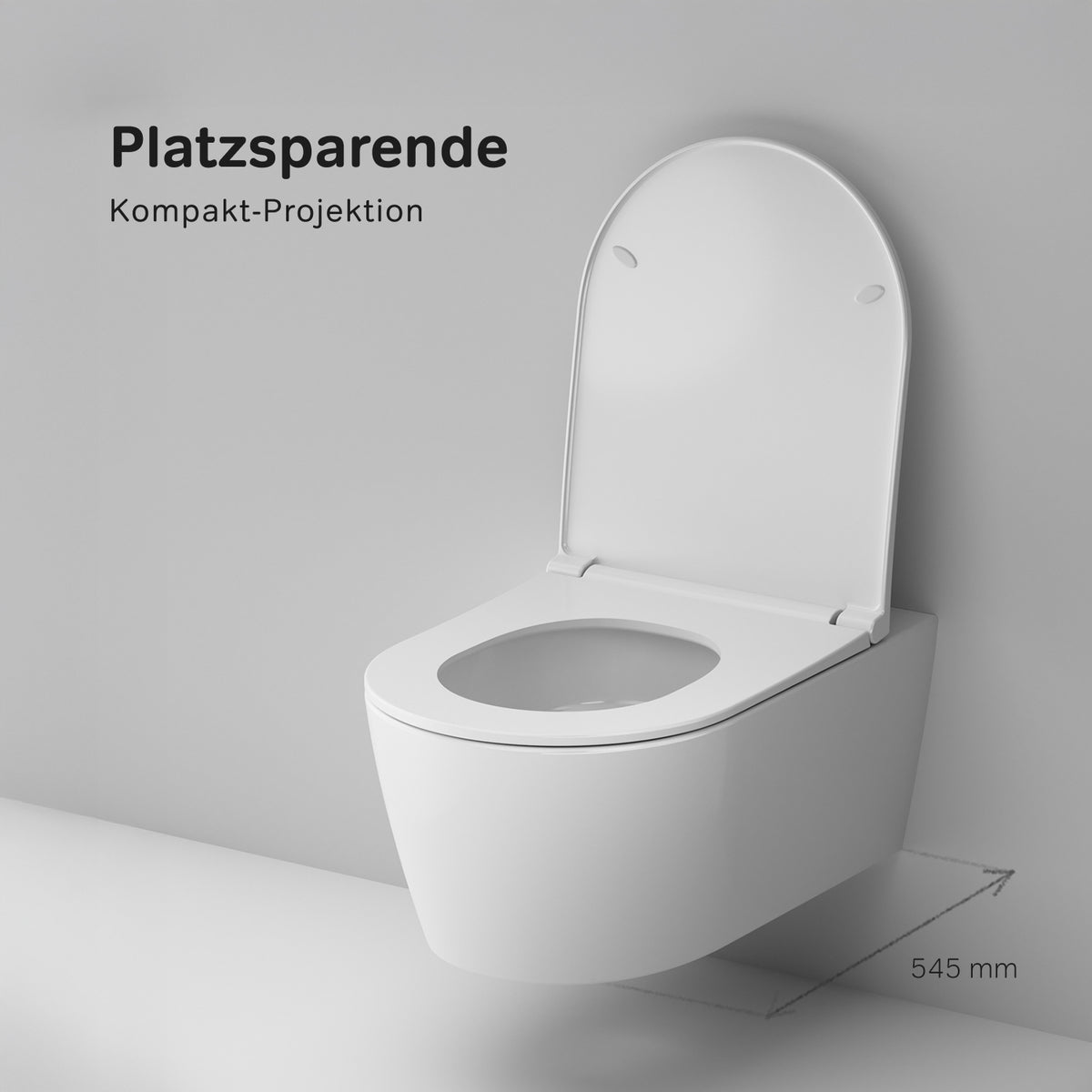 WC suspendu Func AquaSpin sans bride avec abattant–CFA1903PSC